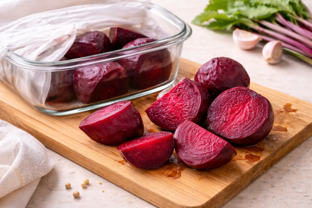 Kaip „išvirti“ burokėlius per 10 minučių be puodo