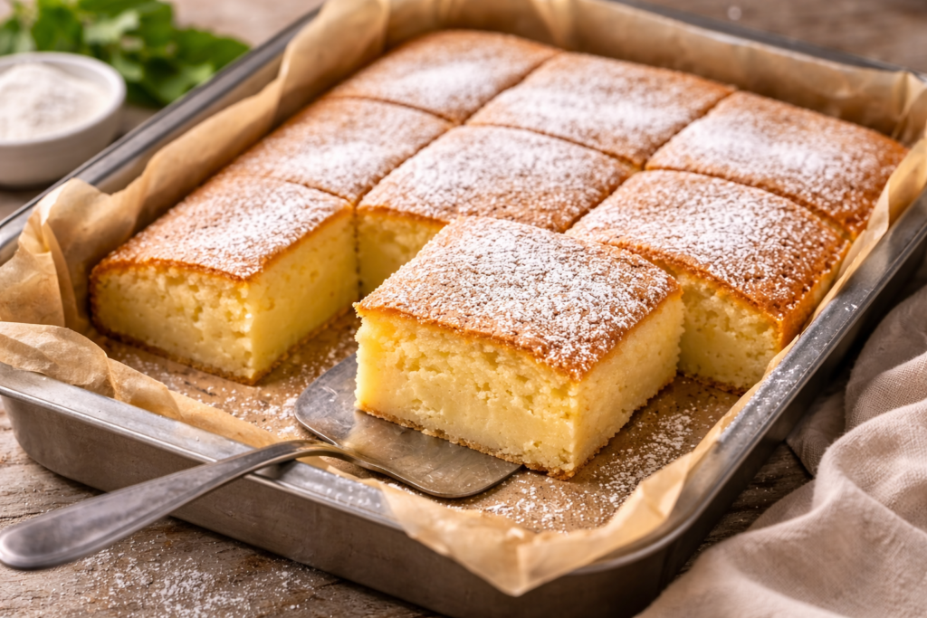 Pudingo pyragas orkaitėje: minkštas desertas, kai norisi kažko tarp pyrago ir kremo