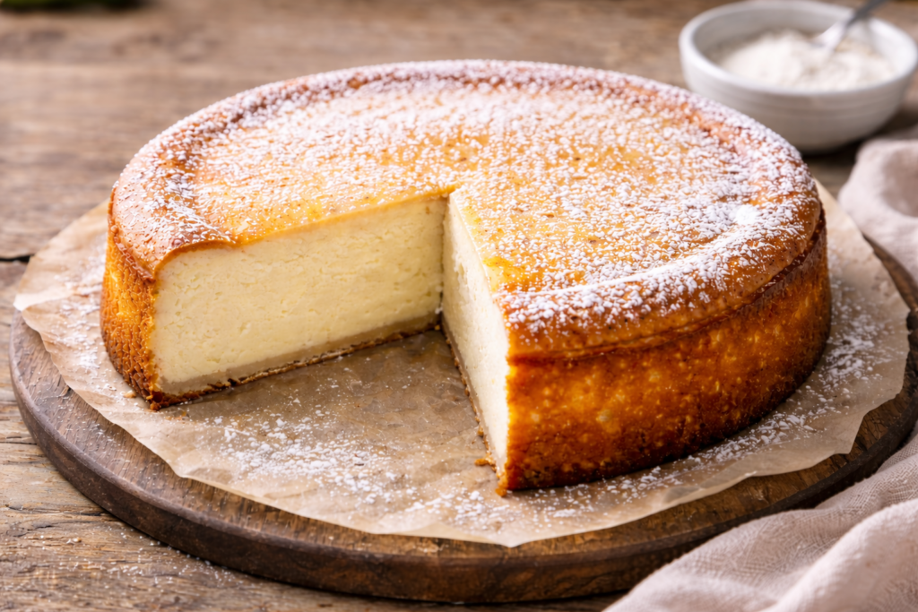 Varškės pyragas be miltų: lengvas desertas, tinkantis tiek svečiams, tiek kasdienai