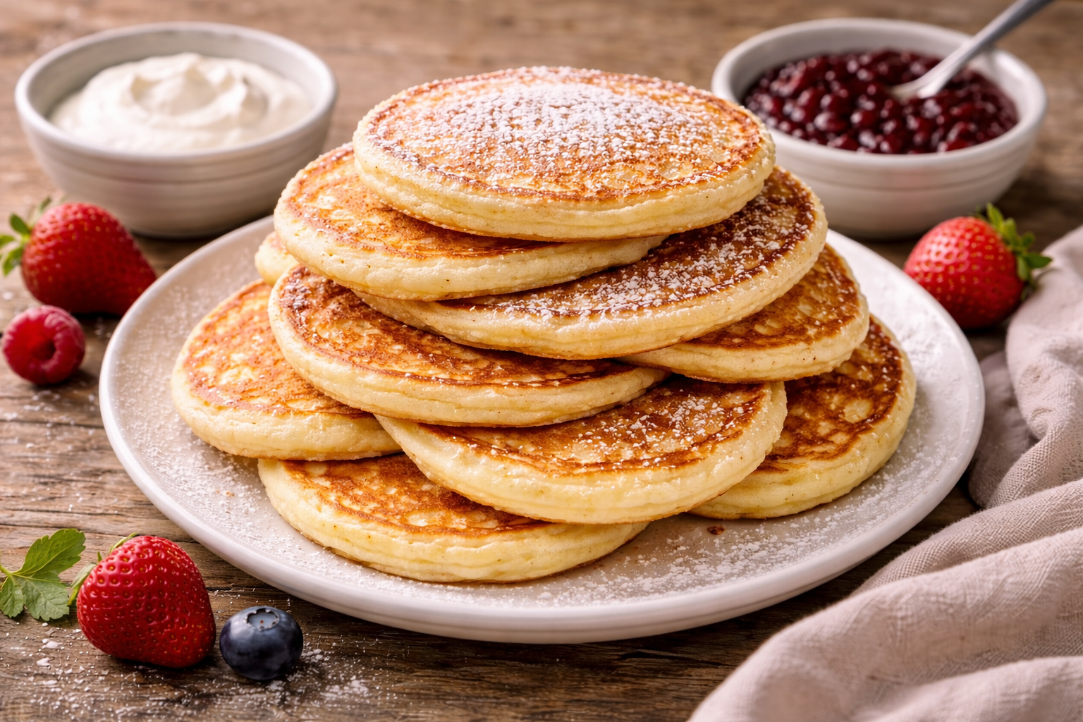 Močiutės miltiniai blynai: minkšti pusryčiai, kurie primena vaikystės sekmadienius