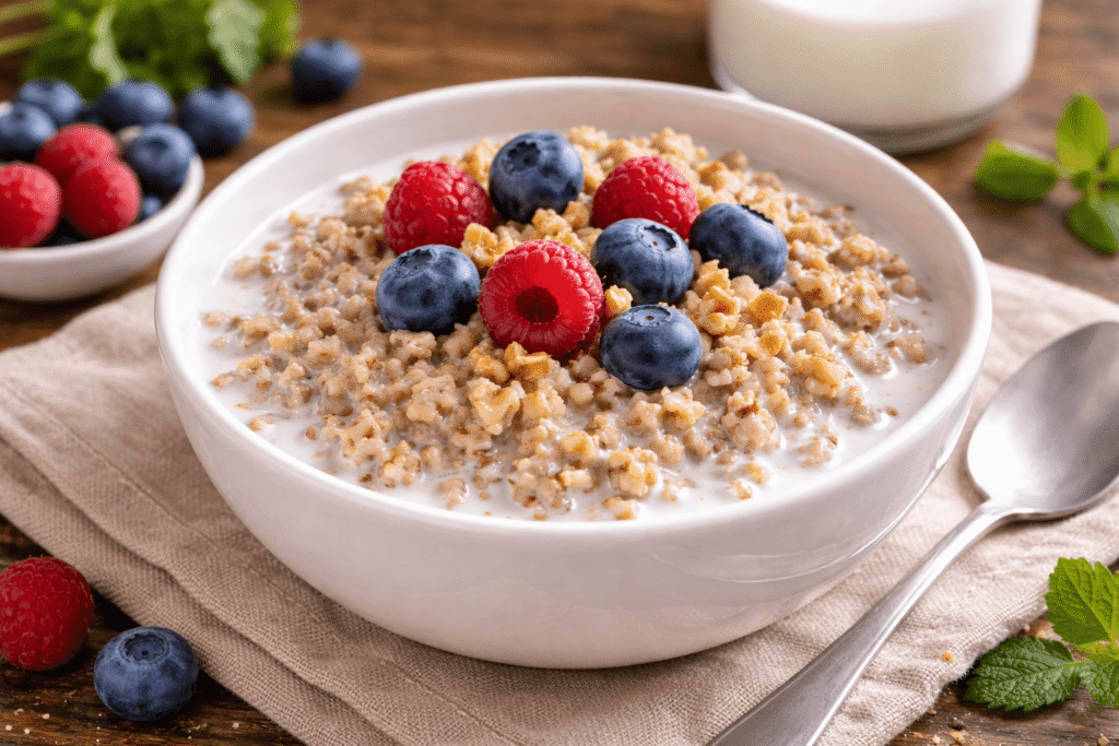 Grikiai su kefyru – derinys, kuris padeda lieknėti ir palaikyti lengvesnę savijautą