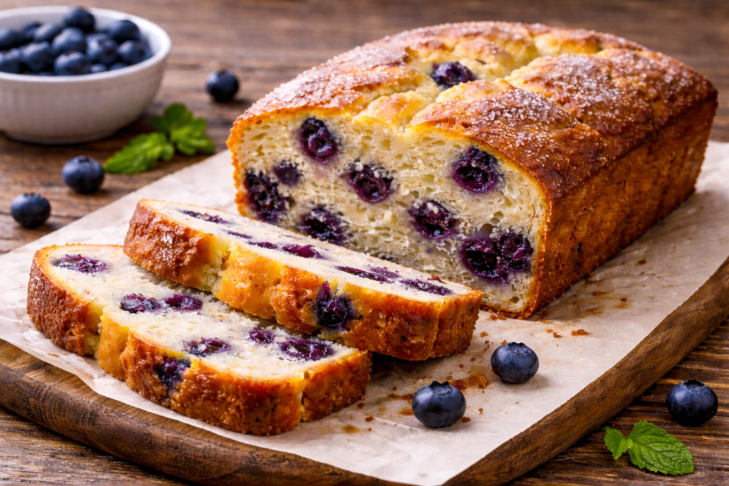 Mėlynių pyragas, kuris pavyksta net pirmą kartą kepant