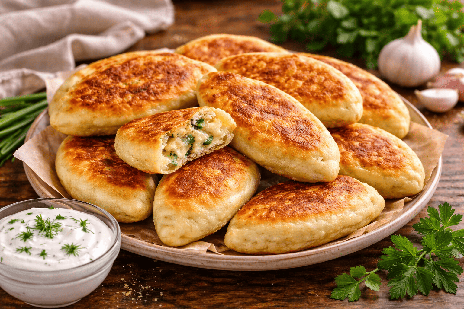 Bulvių tešlos piragėliai – purūs ir sotūs, kaip iš kaimo virtuvės