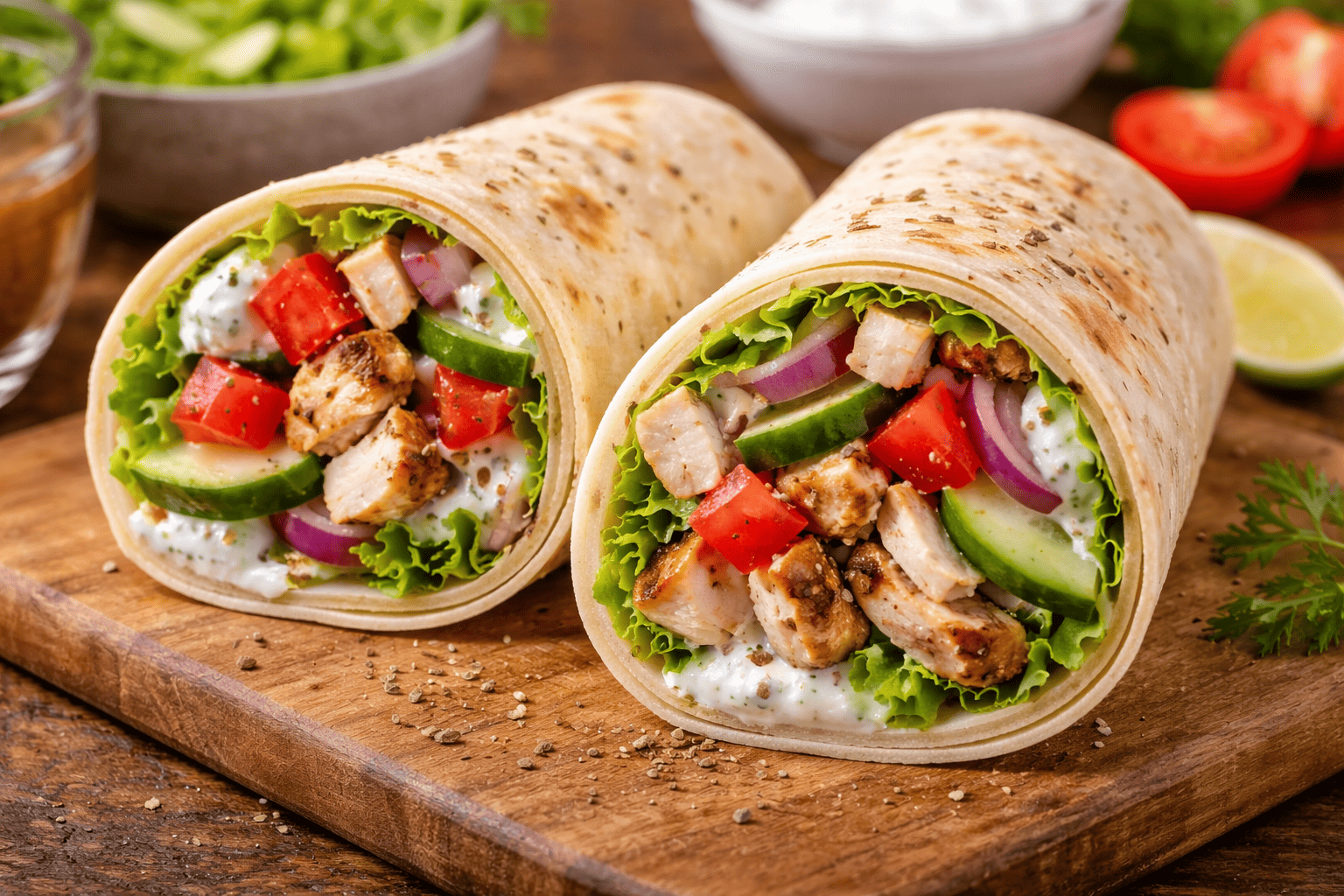 Graikiška tortilija per 10 minučių – lengvas ir sotus pasirinkimas