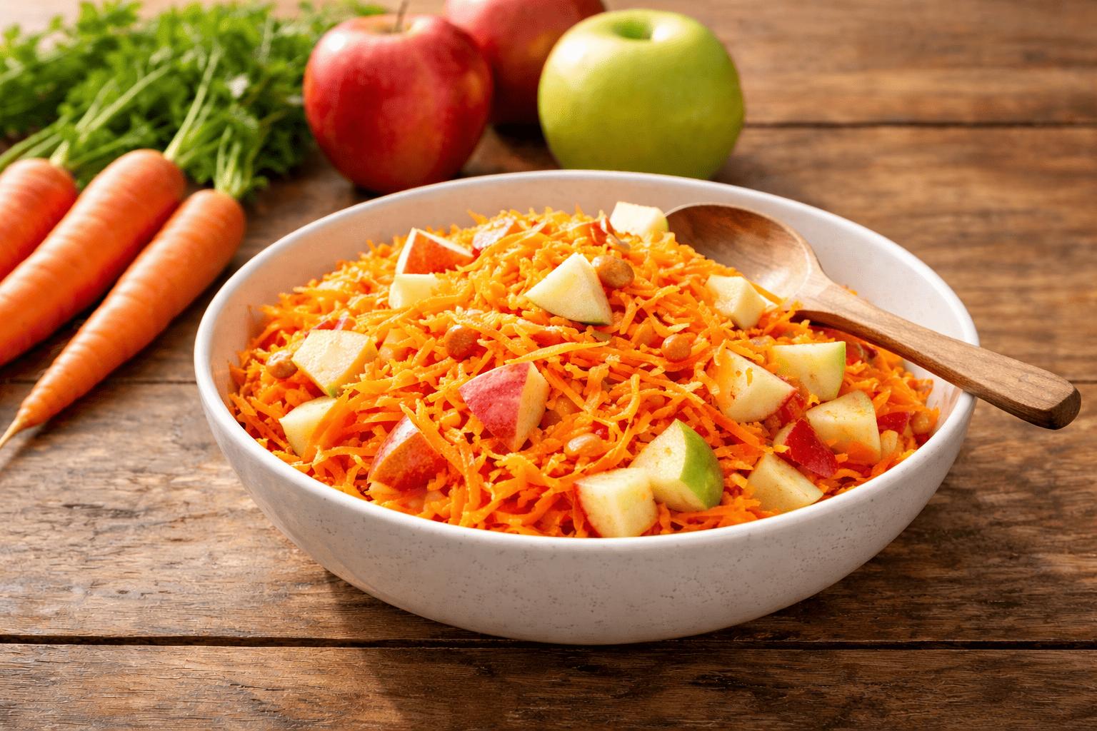 Obuolių ir morkų mišinys – natūrali pagalba cukraus balansui