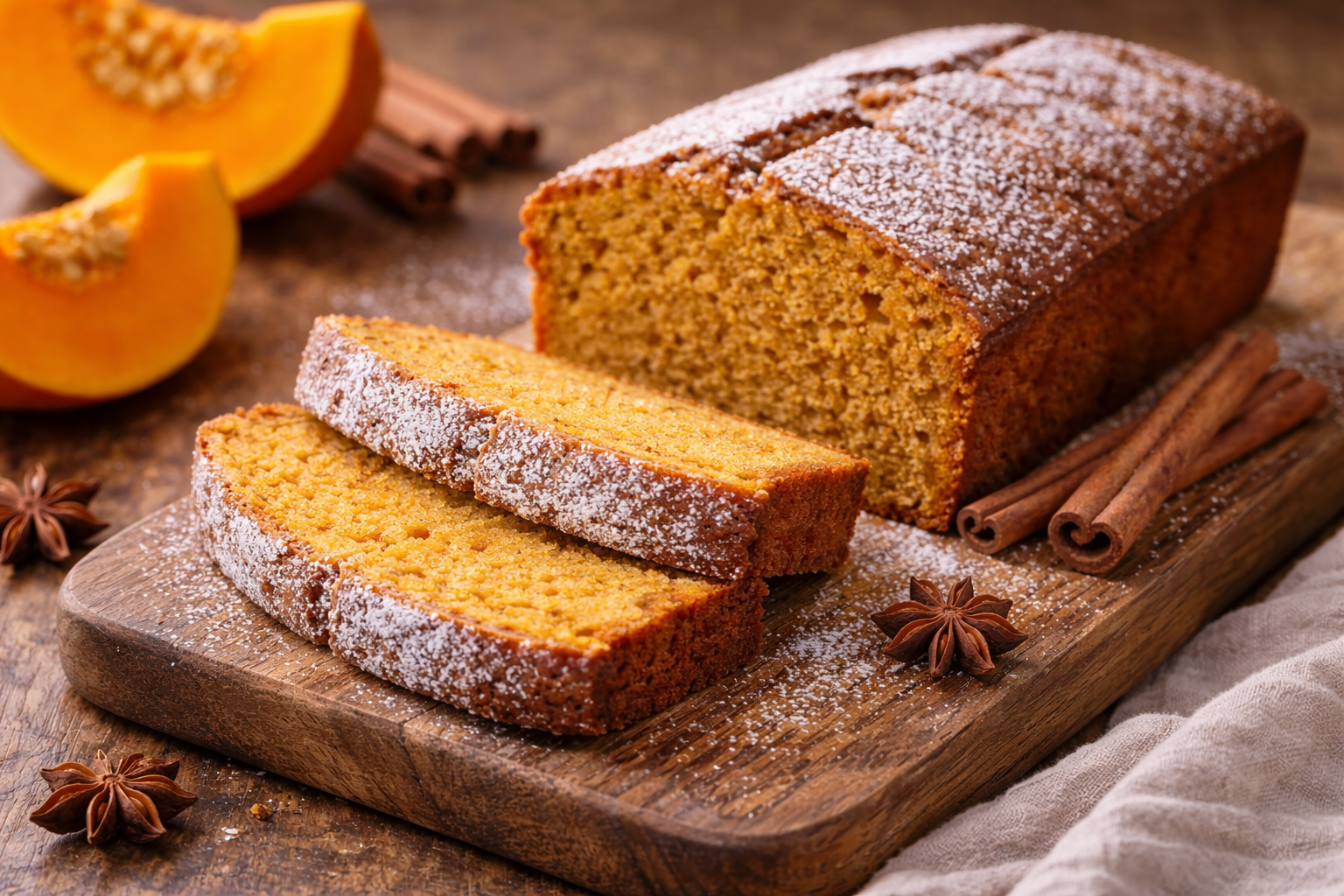 Moliūgų pyragas su cinamonu ir vanile: paprasta rudens klasika