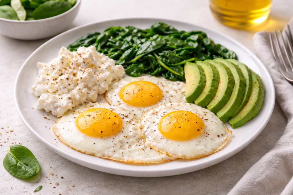 Baltymingi pusryčiai be cukraus: sotumas ir energija nuo ryto