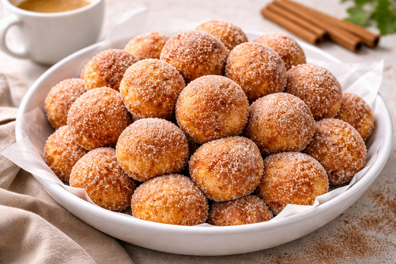 Cinamoninės mini varškės spurgytės: purus desertas be sudėtingų žingsnių