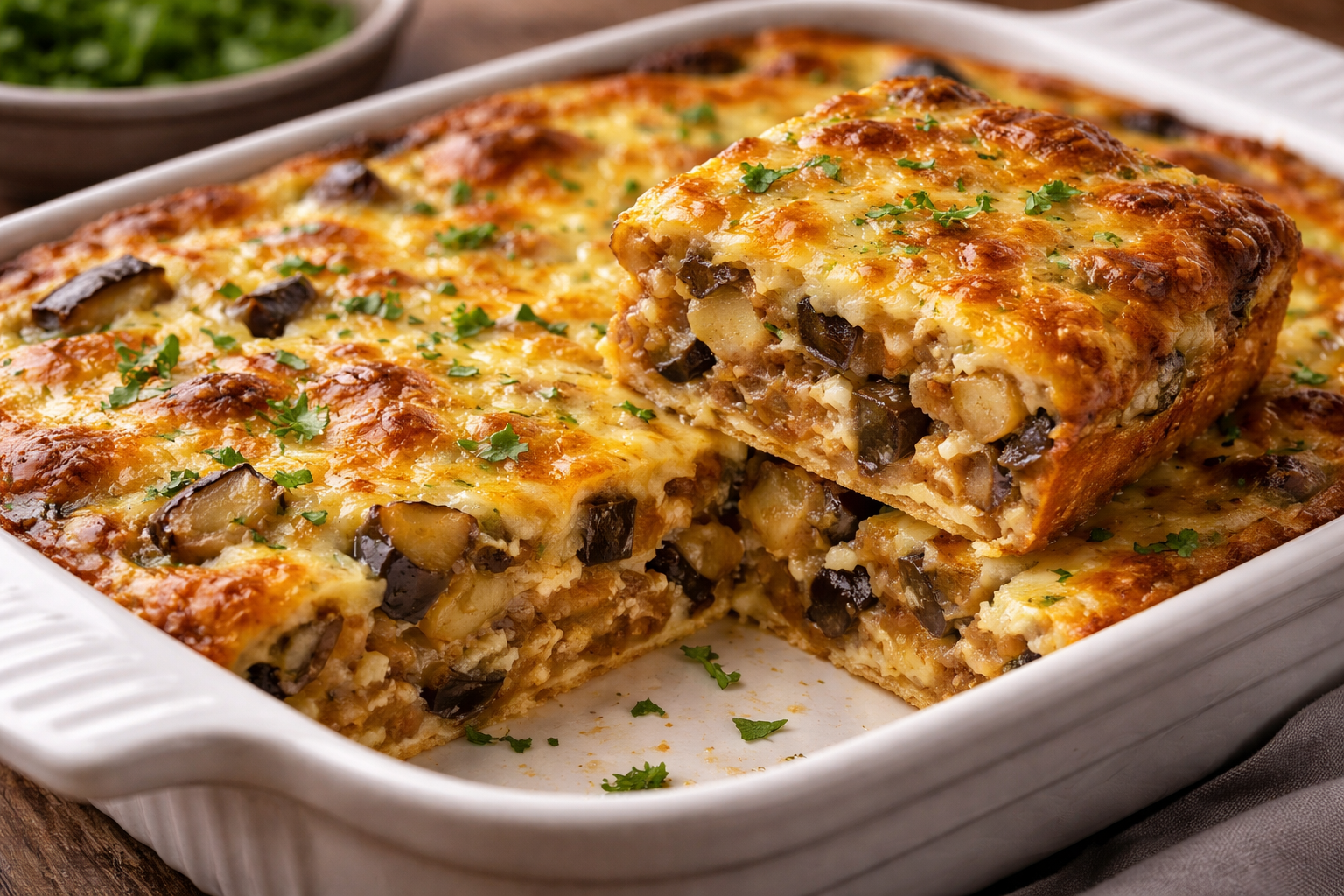 Karališkas baklažanų ir kiaušinių apkepas: sotus ir netikėtai prabangus patiekalas