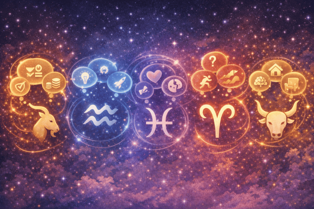 Apie ką dažniausiai galvoja kiekvienas ženklas: nuo Ožiaragio iki Jaučio