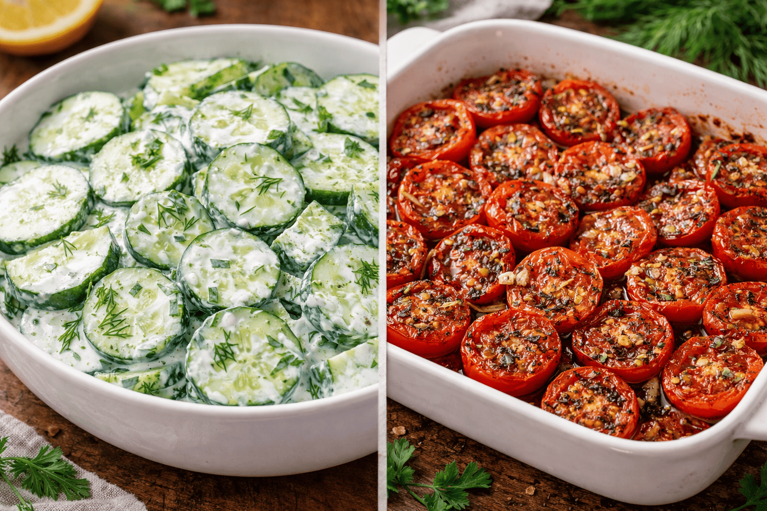 Agurkai ir pomidorai kitaip – du netikėti receptai, kurie maloniai nustebins