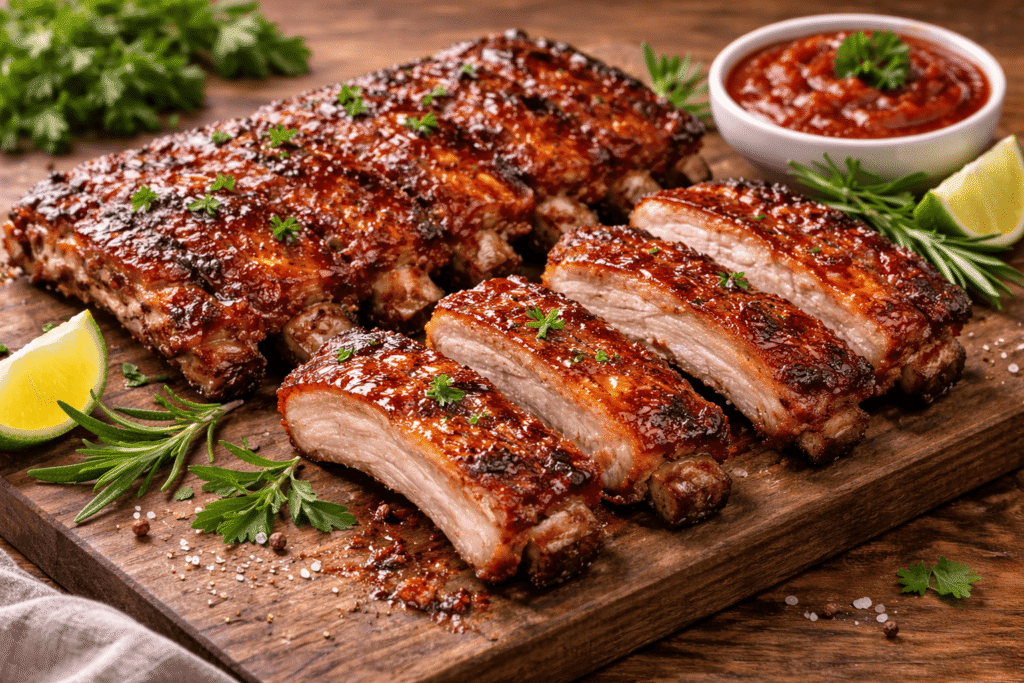 Kiaulienos šonkauliukai orkaitėje – minkšti ir sultingi be vargo