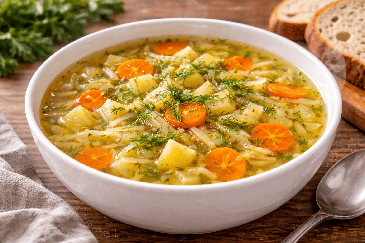 Kopūstų sriuba be mėsos – lengva, soti ir draugiška virškinimui