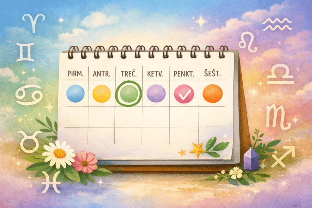 Tavo laiminga savaitės data: kada verta planuoti svarbesnius reikalus