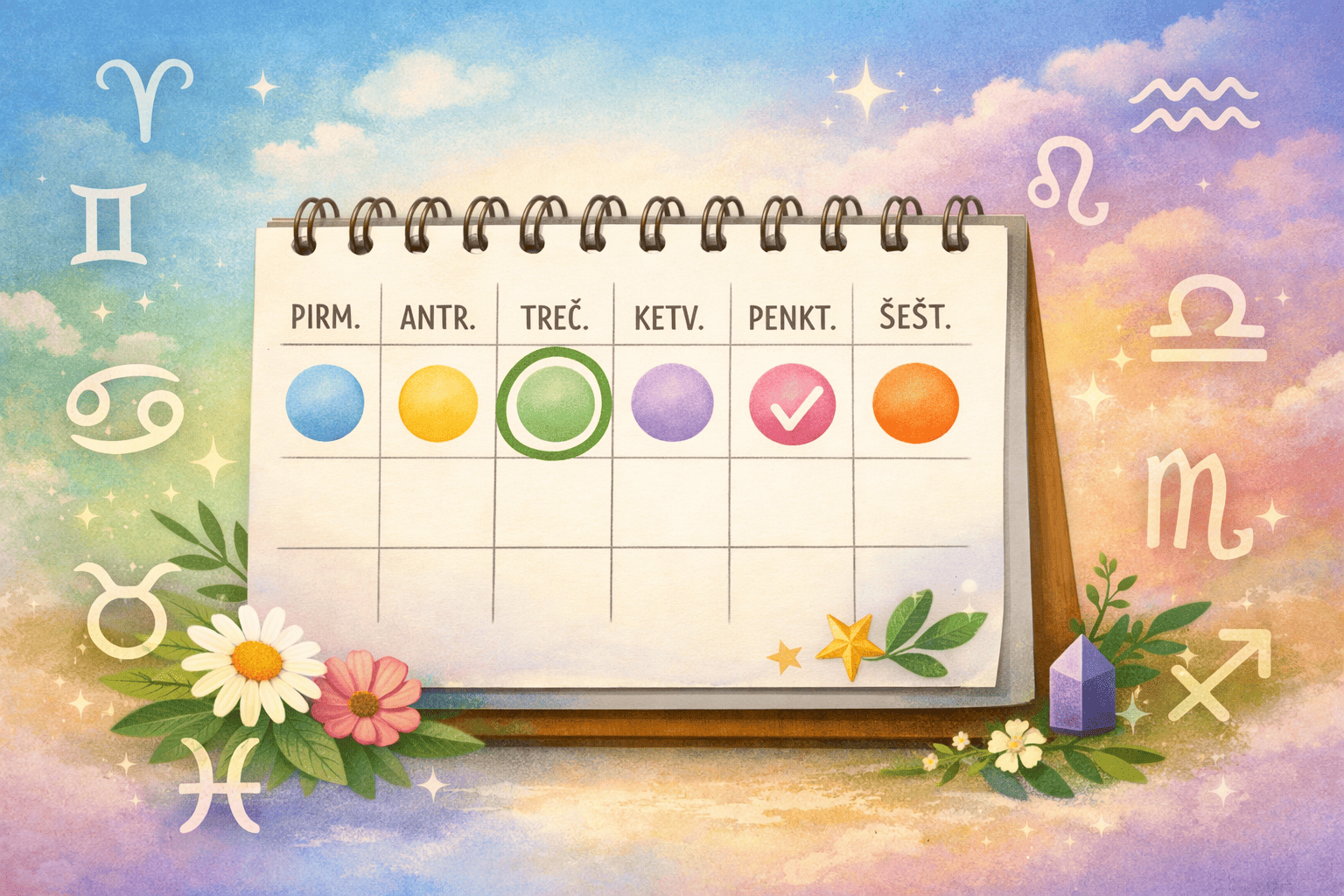 Tavo laiminga savaitės data: kada verta planuoti svarbesnius reikalus