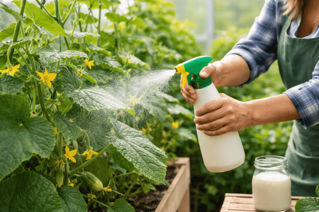 Ar verta tręšti agurkus pienu ir ko iš tikrųjų tikėtis, kad nenusiviltumėte