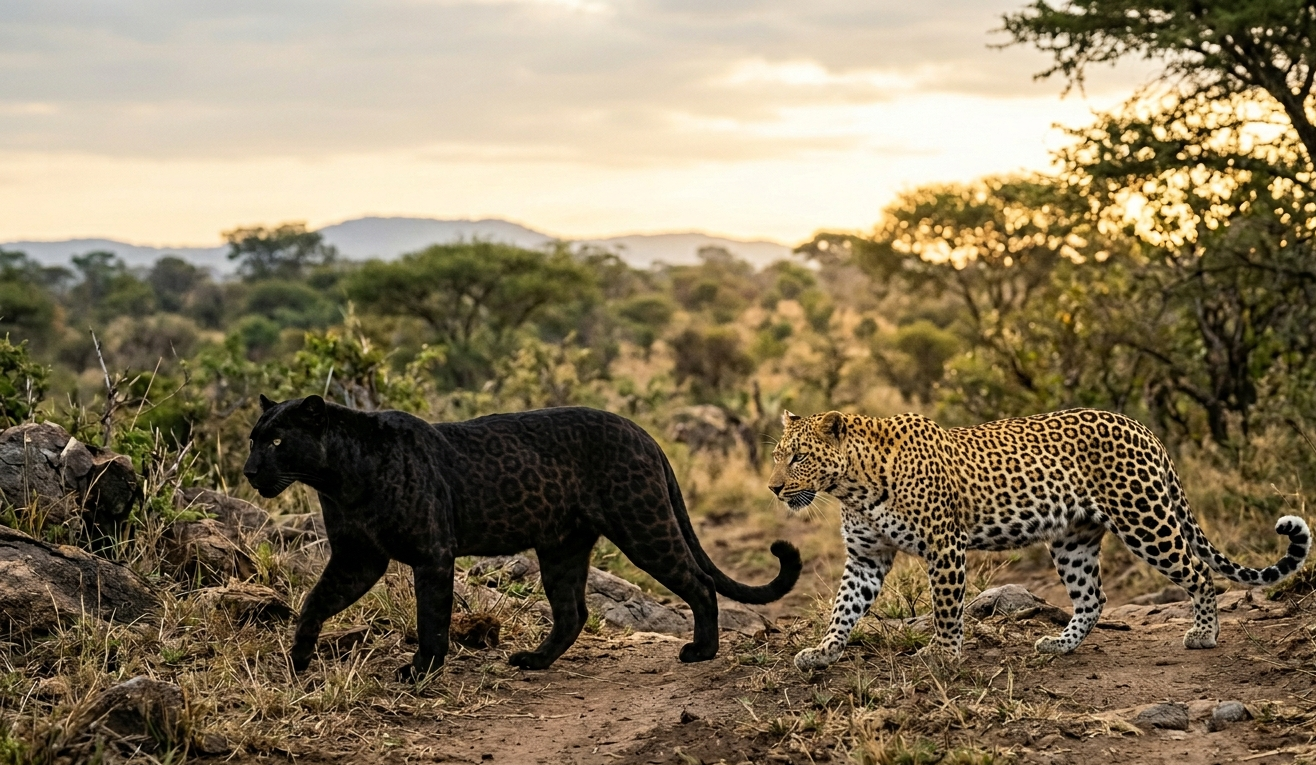 Juodasis ir baltasis leopardas: spalvų paslaptis, kuri stebina mokslininkus
