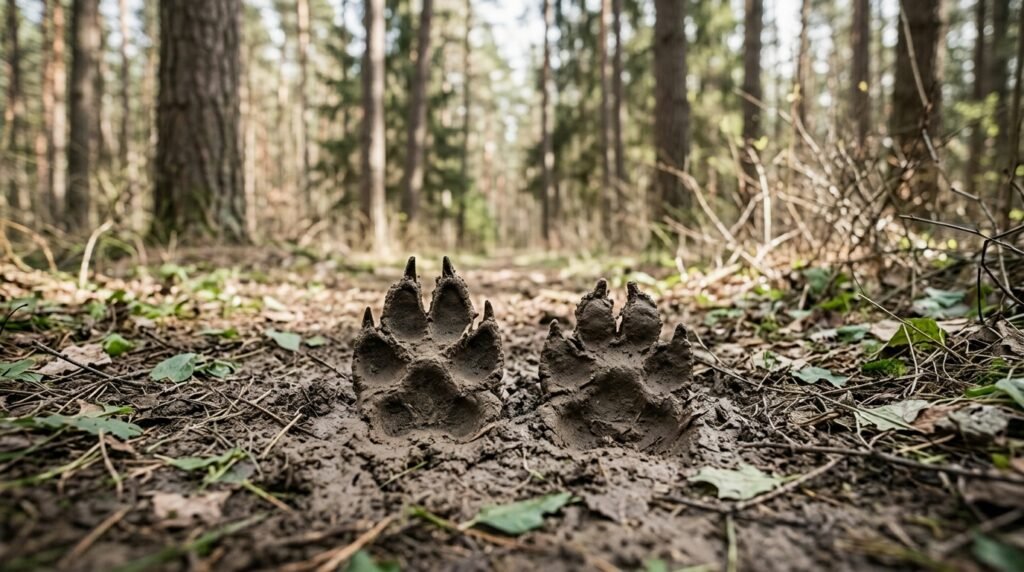 Iliustracija: Šuns ir vilko pėdsakai: kaip atskirti miške per kelias sekundes